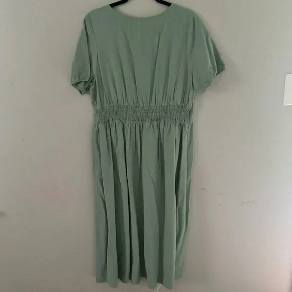 Short sleeve dress with button detail - Picture 4 of 4